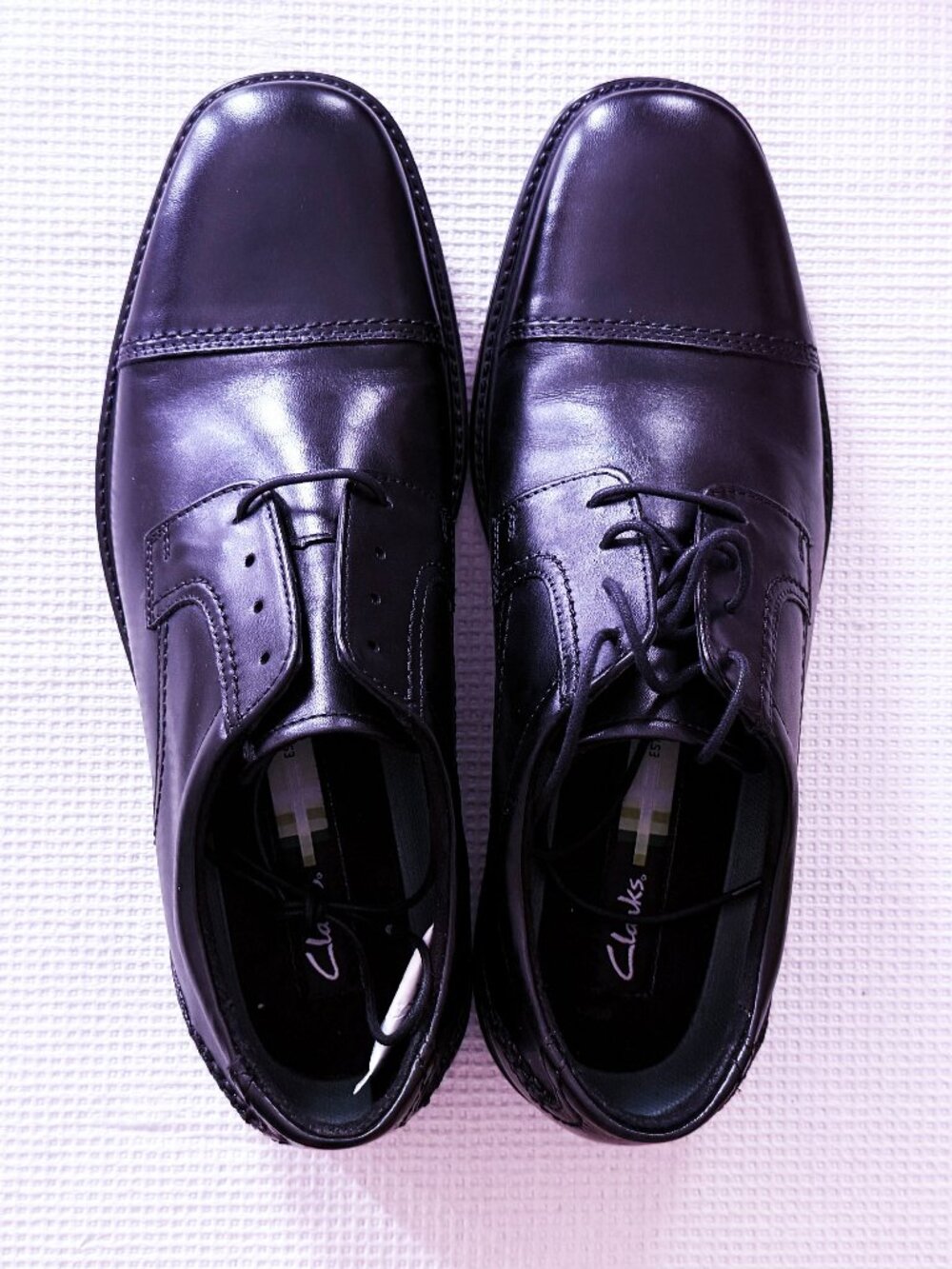 Men’s Black Leather Dress Shoes – Size 9M – New in Box